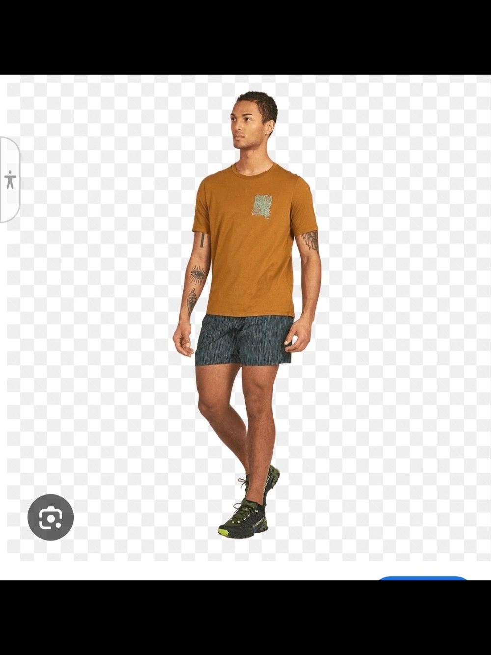 Janji NWT's Men's Running Teeshirt in Nutmeg with Large Back Decal